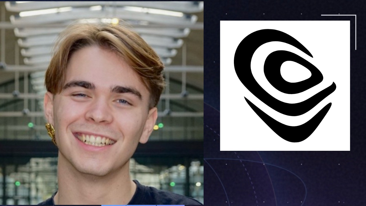 Portrait d'Yvann, créateur de TerraLab, à côté du logo TerraLab
